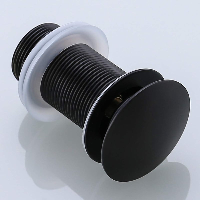 RANDOM Black Bathroom Sink Drain Stopper Without Overflow Pop Up Drain for Assembly Vessel Sink Solid Brass 83001MB. - Image 5